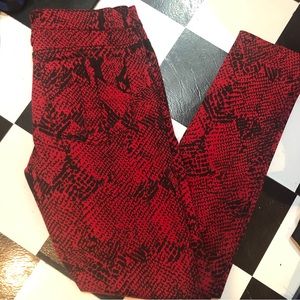 TRIPPNYC Red Animal Print Pants